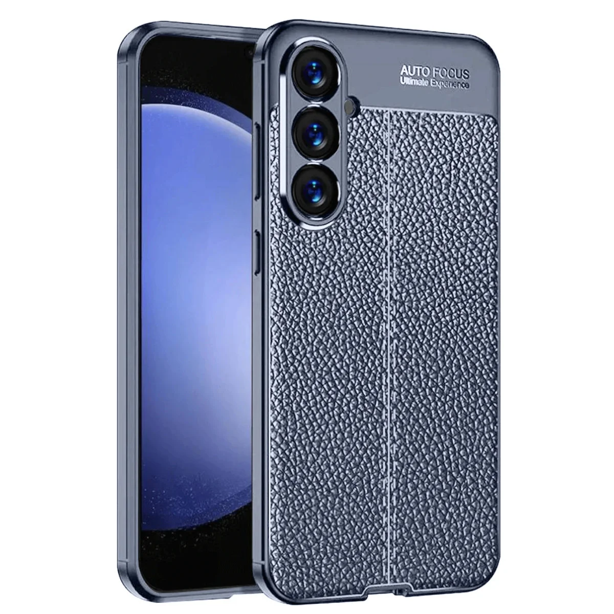 Galaxy A17 5G Auto Focus Kapak - Premium TPU Deri Dokulu Kılıf - Darbe Korumalı