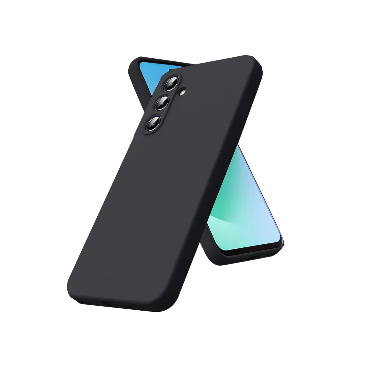 Galaxy A17 5G Nano İçi Kadife Silikon Kılıf - Siyah, Ultra Şık ve Tam Koruma