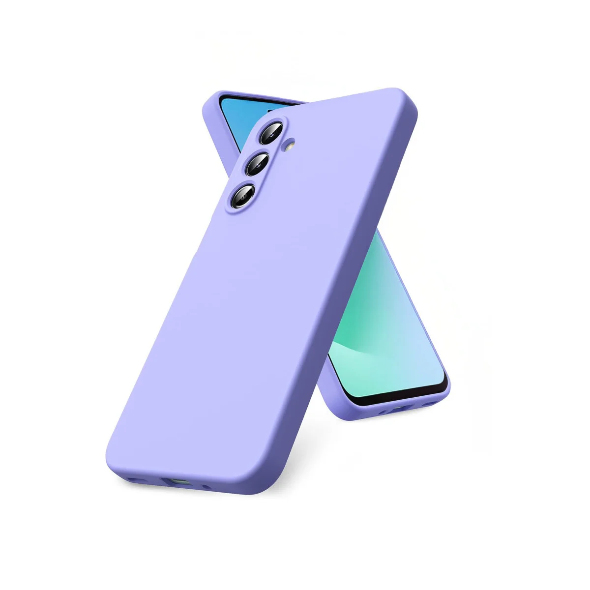 Galaxy A17 5G Nano İçi Kadife Silikon Kılıf - Lila