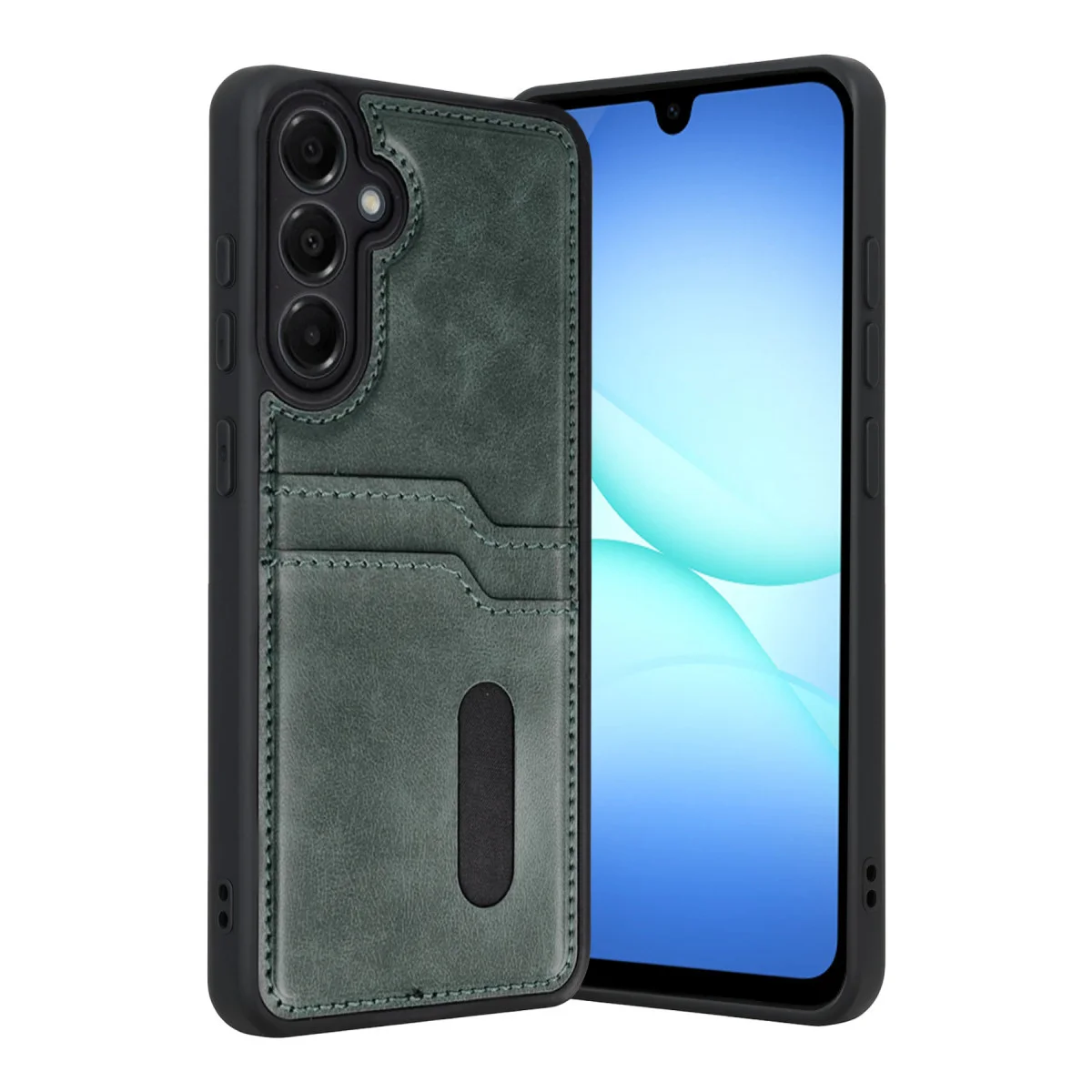 Galaxy A17 5G Sara Kartvizitli Deri Kılıf - Yeşil: Günlük Kullanım İçin Şık ve Pratik Koruma