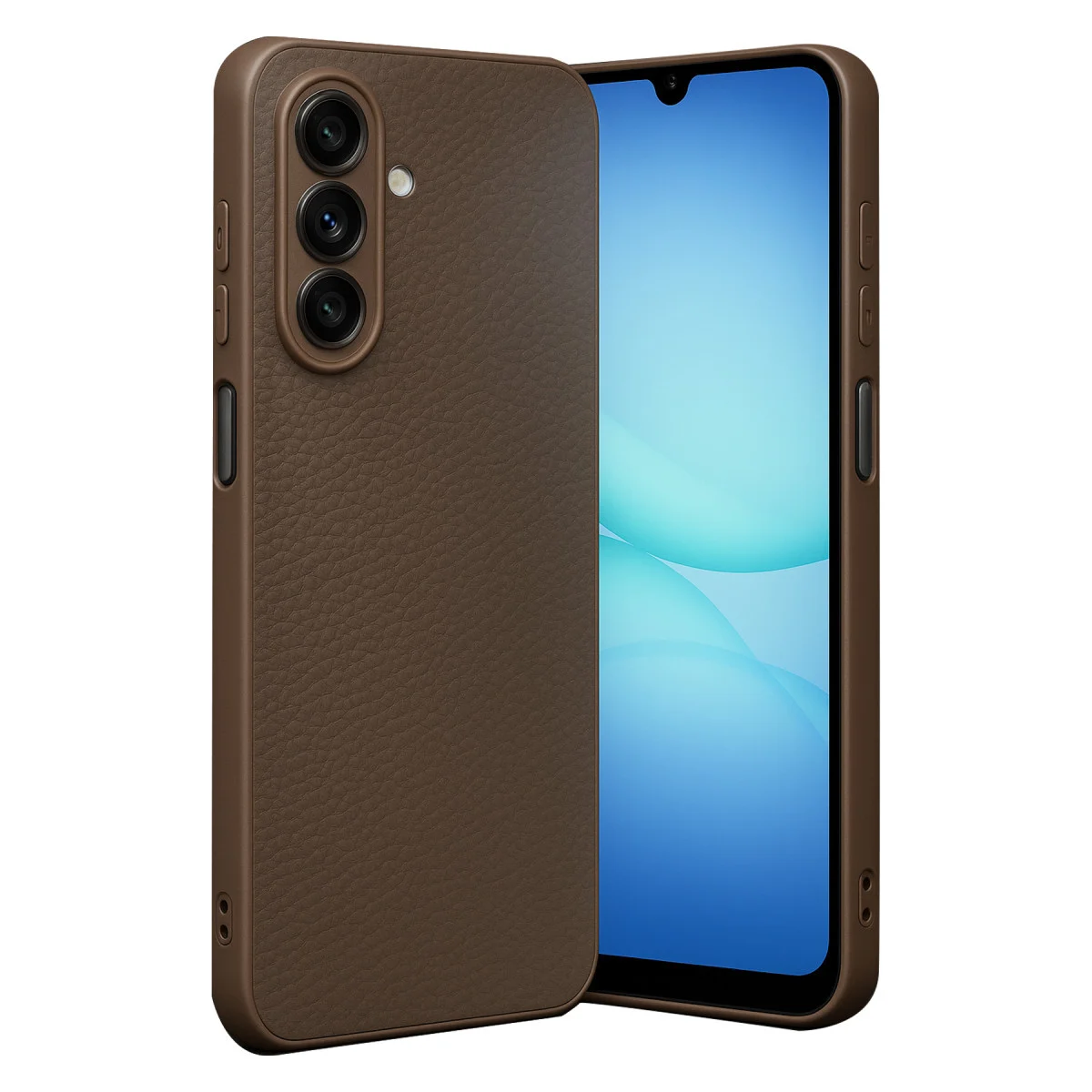 Galaxy A17 5G Thermax Silikon Kılıf - Kahverengi Korumalı Kılıf