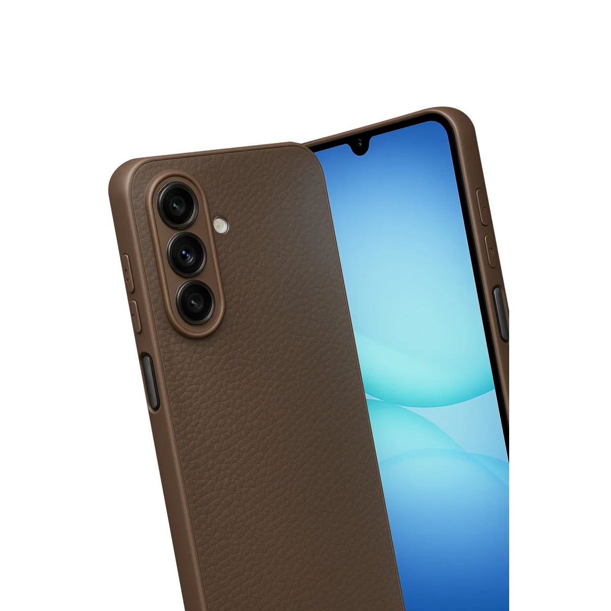 Galaxy A17 5G Thermax Silikon Kılıf - Kahverengi Korumalı Kılıf