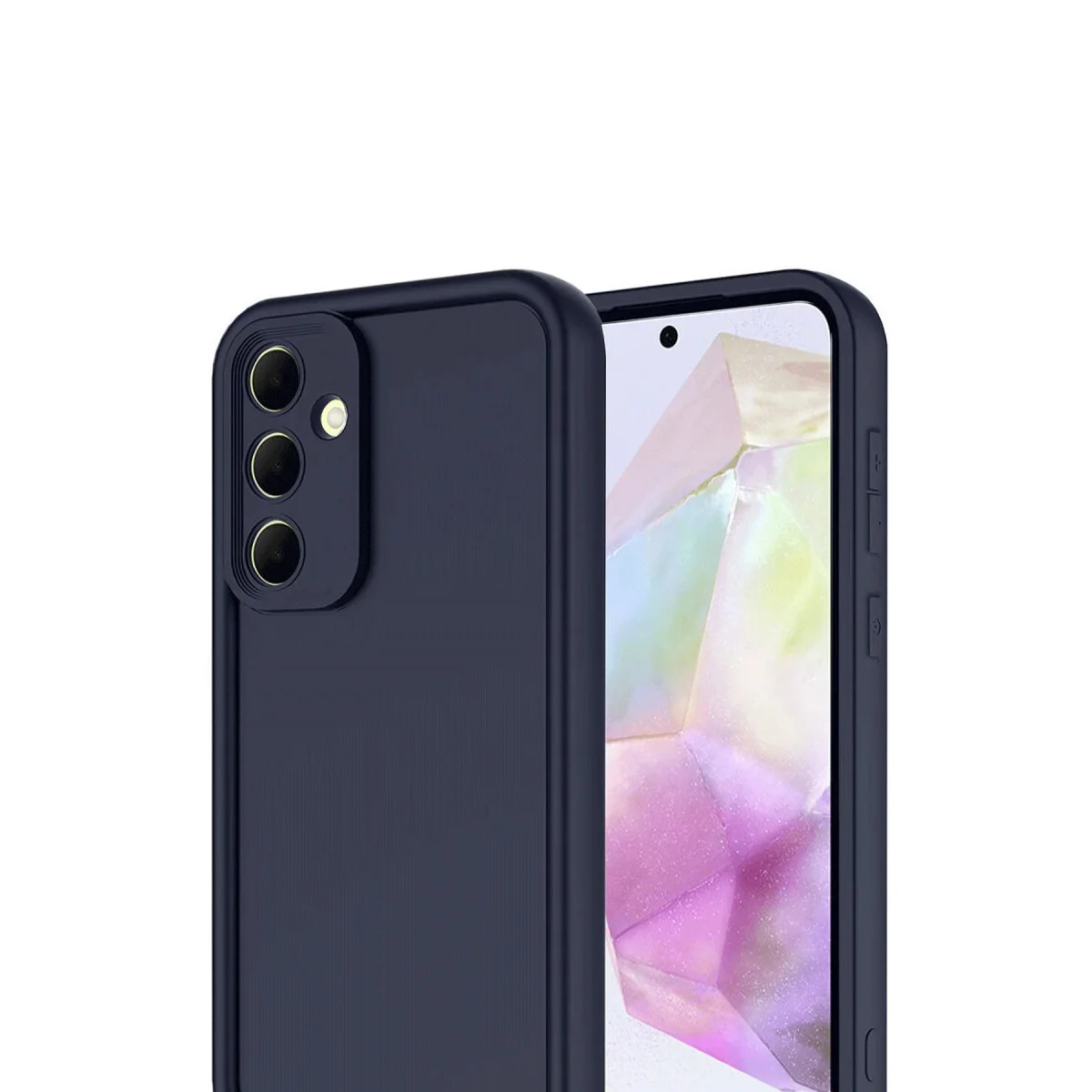 Galaxy A17 5G Viera Silikon Kılıf - Lacivert, Yumuşak ve Leke Tutmaz Koruma