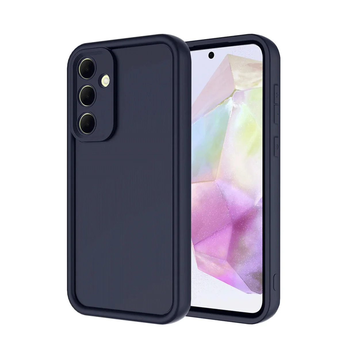 Galaxy A17 5G Viera Silikon Kılıf - Lacivert, Yumuşak ve Leke Tutmaz Koruma