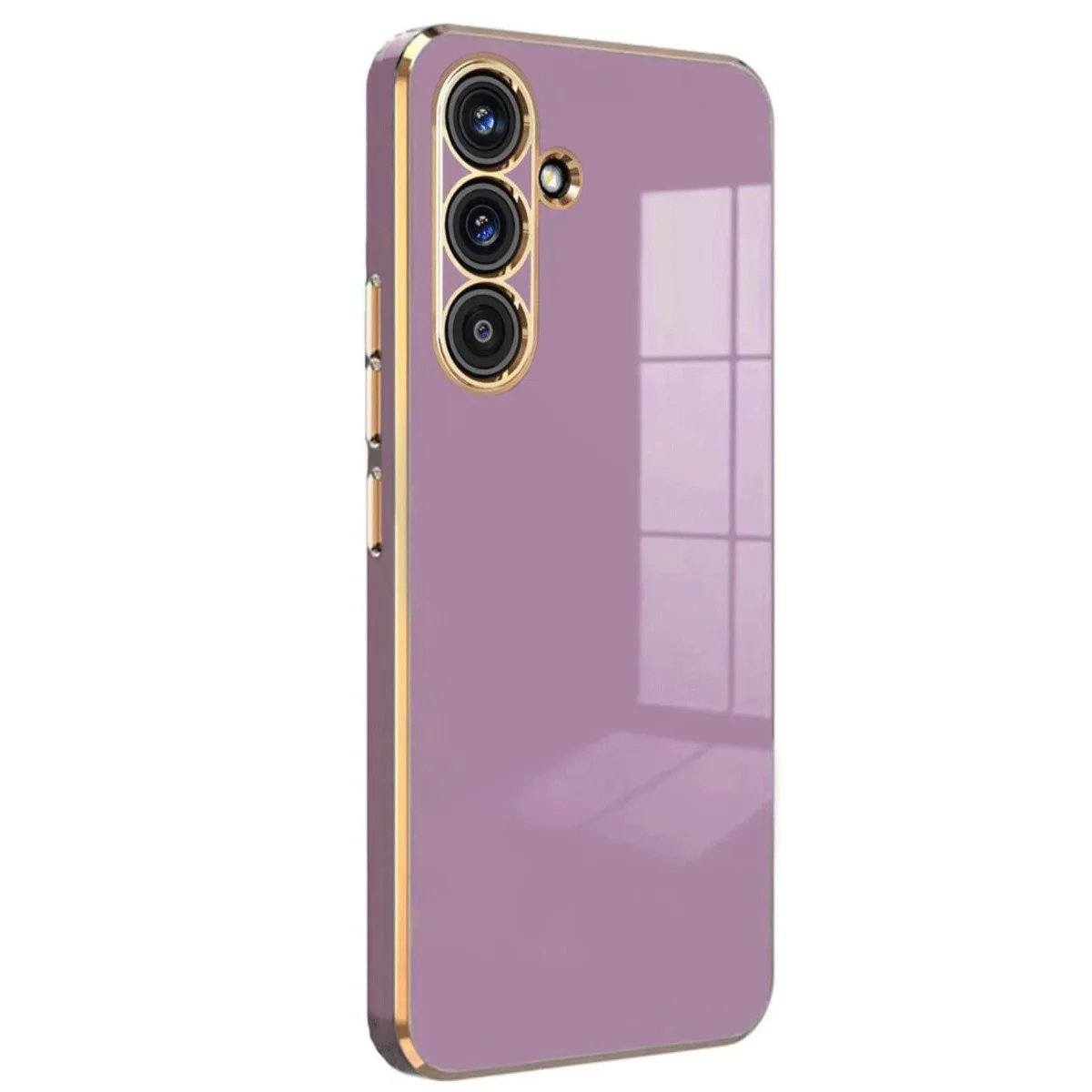 Galaxy A17 5G Volet Silikon Kılıf - Mor Şık ve Güçlü Koruma Kılıfı