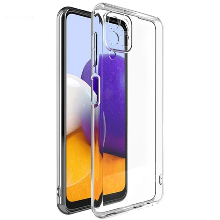 Galaxy A22 4G Kılıf Şeffaf Silikon Kamera Korumalı Ultra İnce