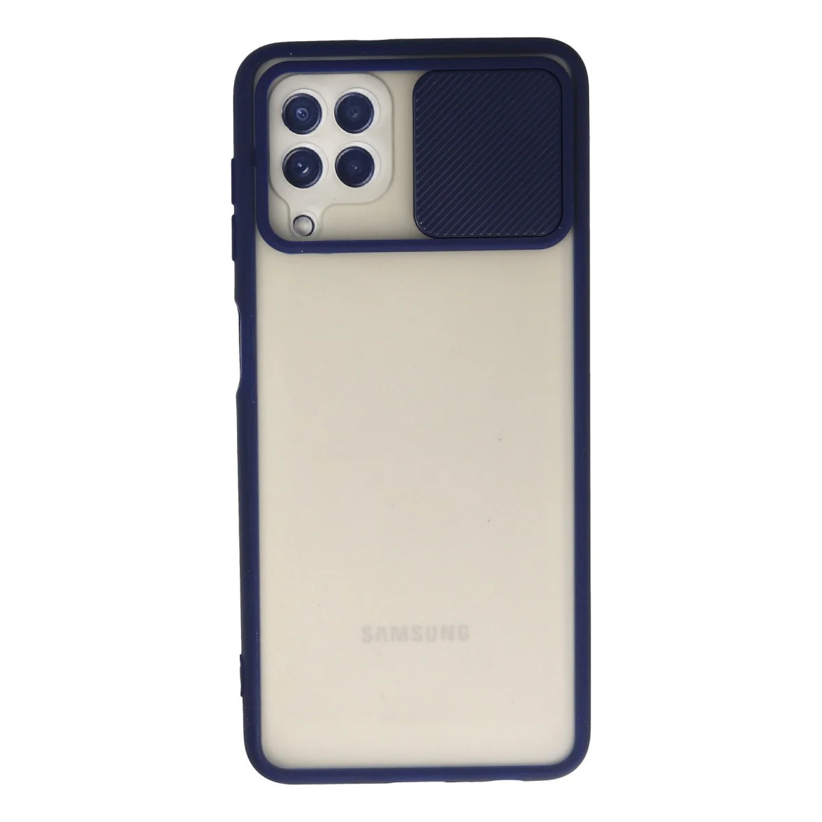 Galaxy A22 Kılıf - Buzlu Silikon Kamera Sürgülü Koruma, Sağlamlık ve Şıklık