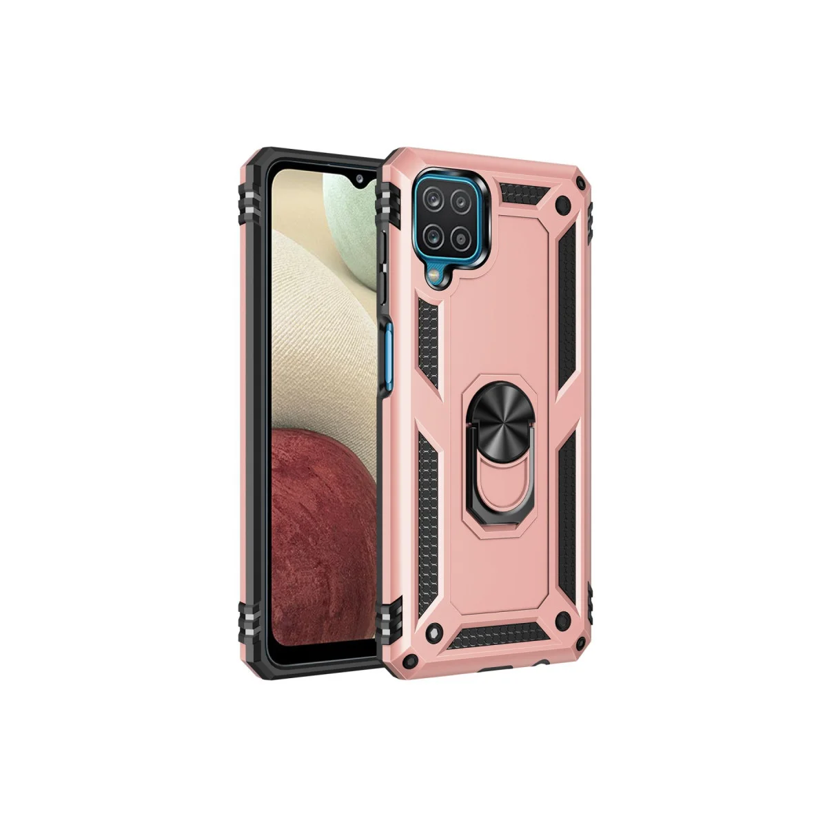 Galaxy A22 Kılıf - Rose - Ultra Korumalı TPU & Rubber Yarı Sert Kılıf