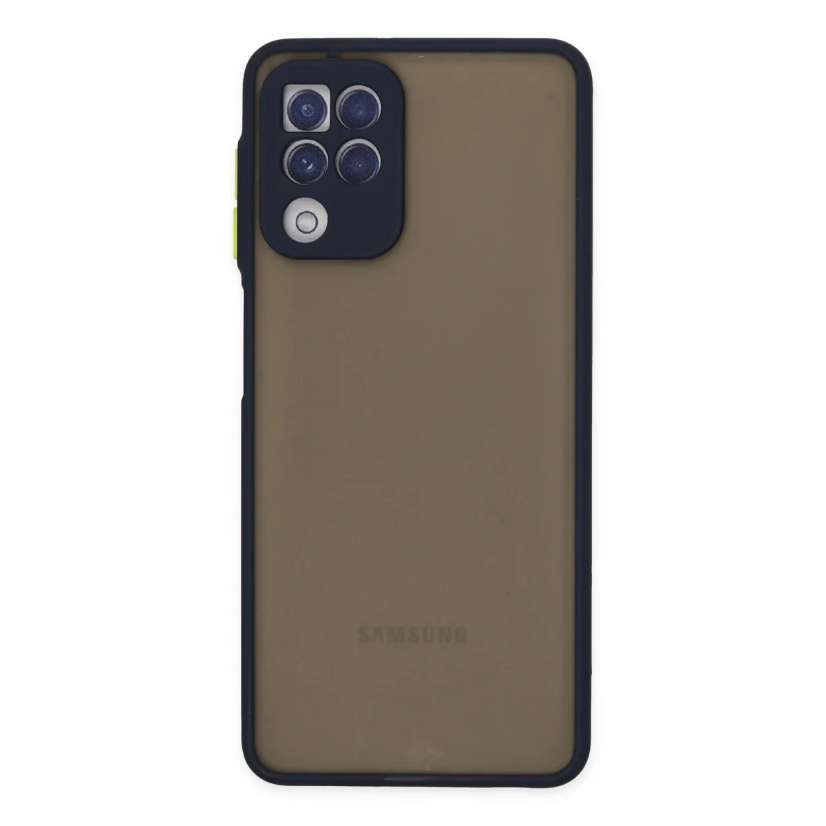Galaxy A22 Montreal Silikon Kılıf - Lacivert ve Tam Koruma