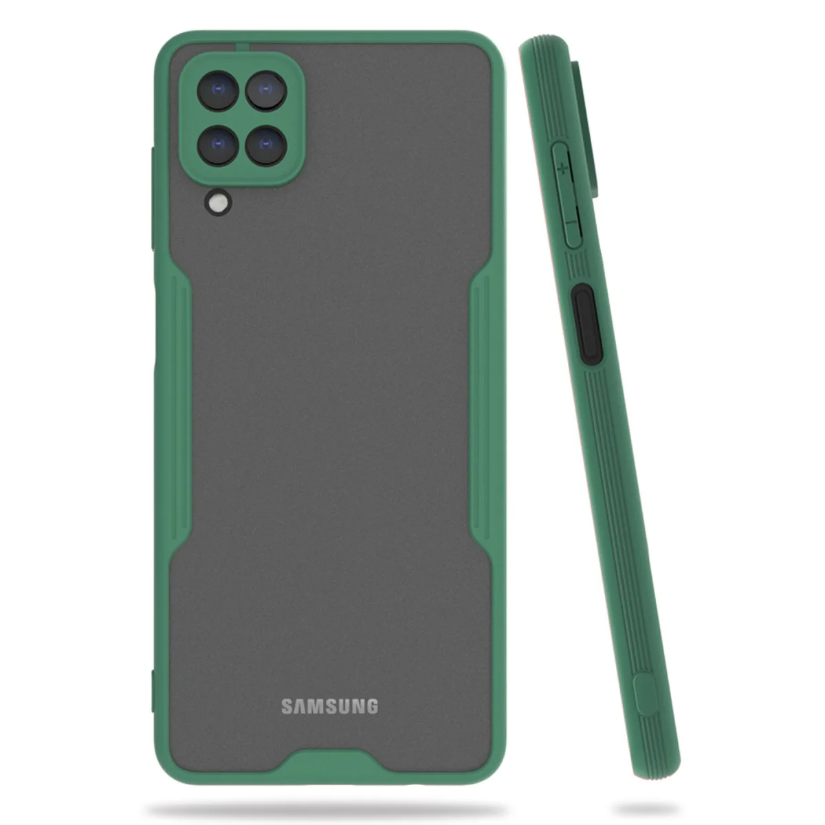 Galaxy A22 Platin Silikon Kılıf - Yeşil, Sağlam ve Şık Koruma