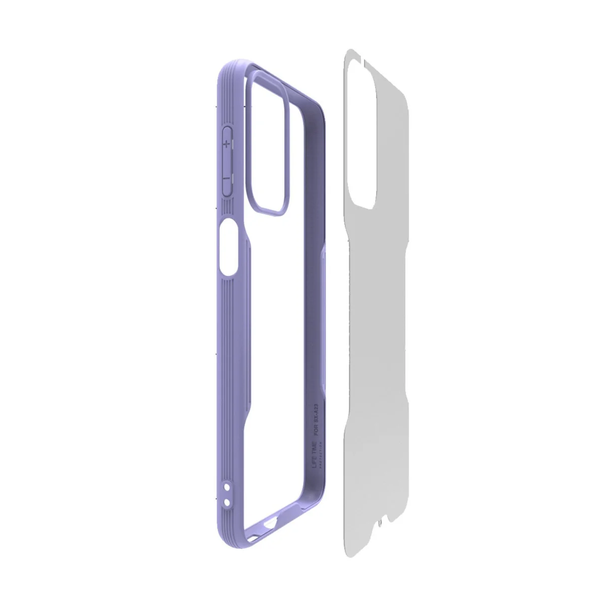 Galaxy A23 4G Kılıf - Platin Silikon Kırmızı