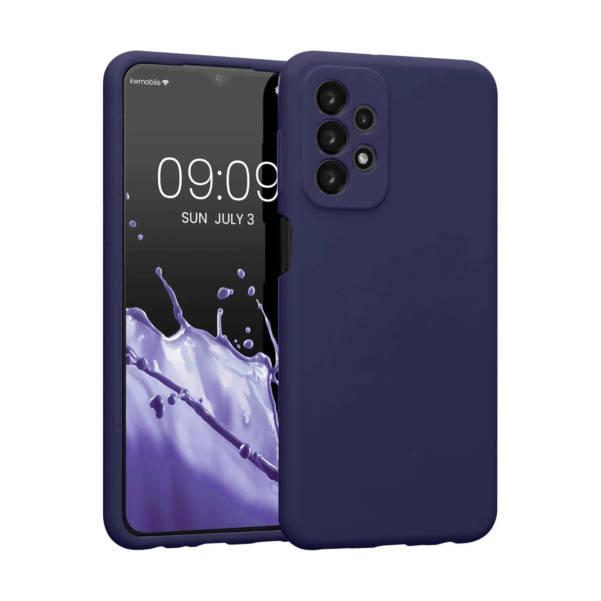 Galaxy A23 4G Kılıf First Silikon - Lacivert (Ultra İnce, Darbe Emici & Premium Dokulu)