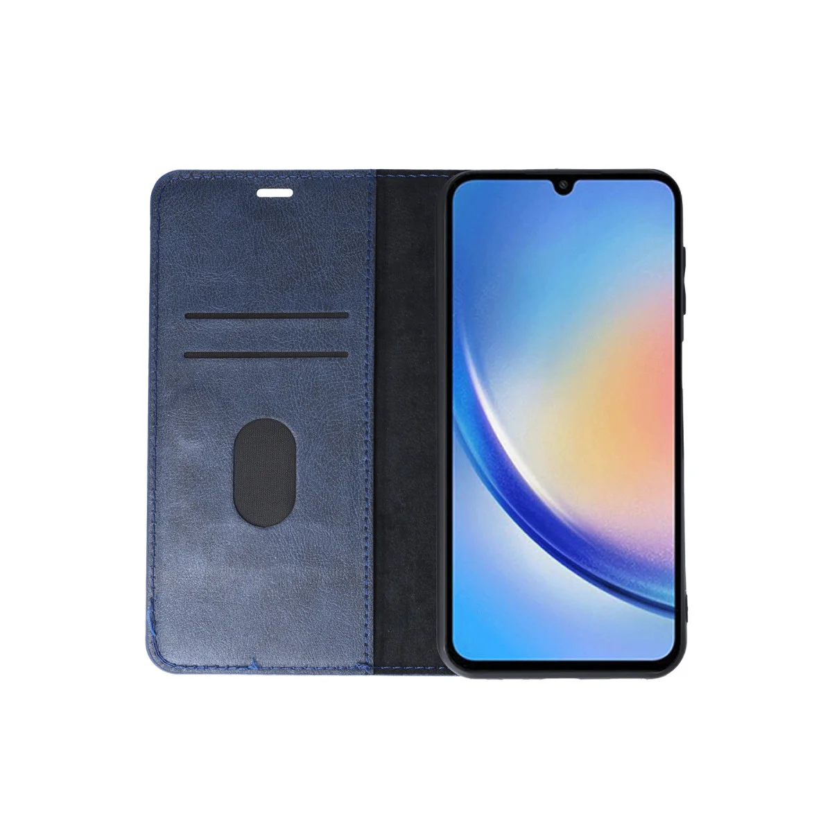 Galaxy A24 4G Kılıf Trend S Plus Kapaklı Kılıf - Etkinlik ve Koruma İçin Şık Lacivert