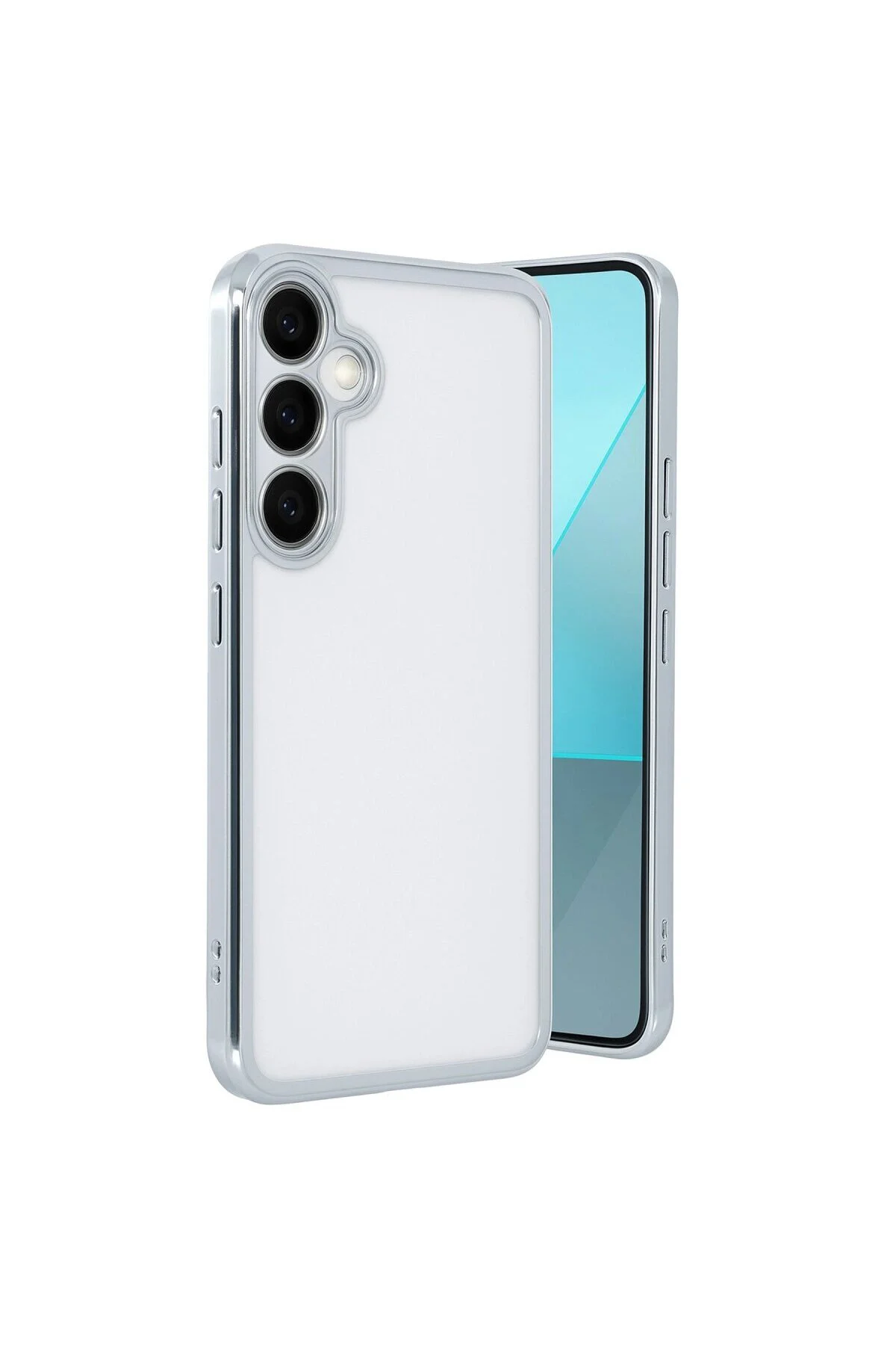 Galaxy A24 4g Prime Kılıf Lensli - Gümüş