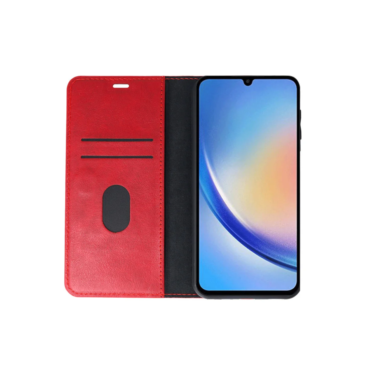 Galaxy A24 4G Trend S Plus Kırmızı Kapaklı Kılıf - Video İzleme ve Stand Çözümü
