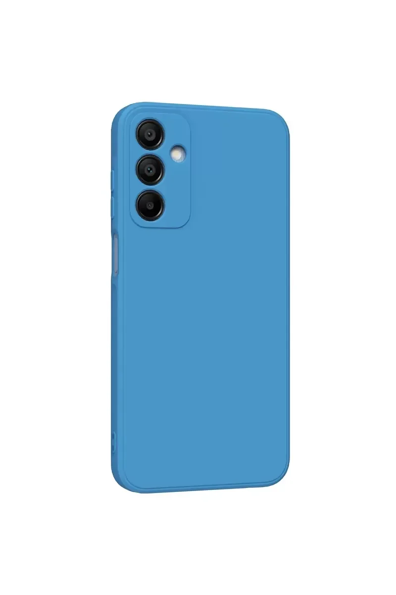 Galaxy A25 5G ile Uyumlu First Silikon Kılıf - Mavi, Şık ve Koruyucu