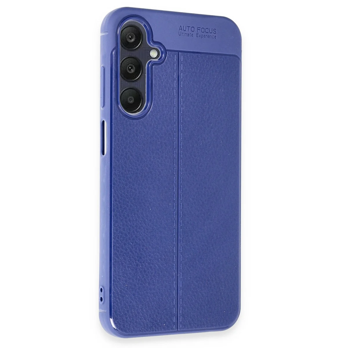 Galaxy A25 5G Kılıf Auto Focus Kapak - Lacivert: TPU Deri Dokulu, Darbe Korumalı ve Hafif