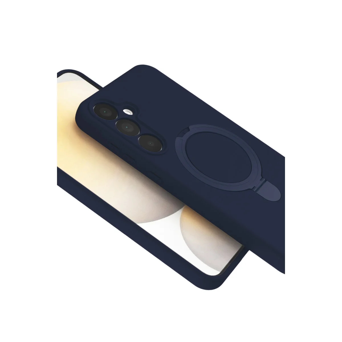 Galaxy A25 5G Magsafe Standlı Kapak - Lacivert - Estetik ve Pratik Kullanım