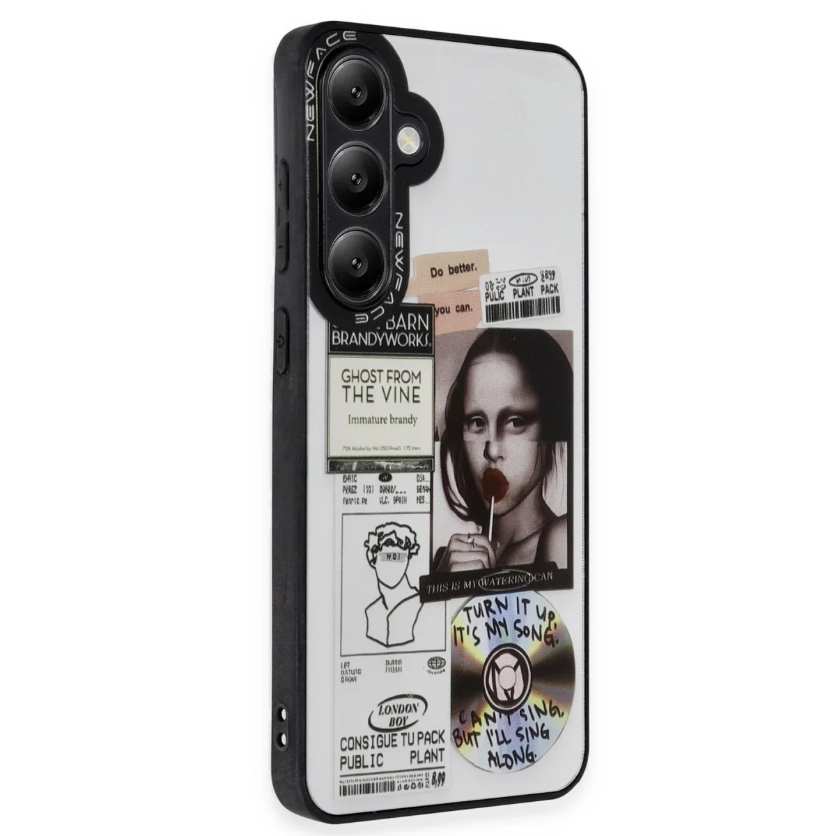 Galaxy A25 5G Mirror Desenli Kılıf - Parlak ve Efektli TPU Kapak