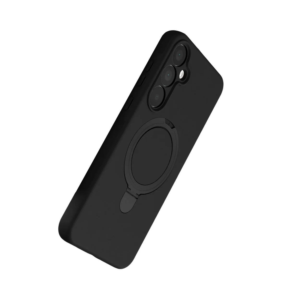Galaxy A25 5G Regal Magsafe Standlı Siyah Kapak - Mükemmel Şarj Desteği ve Şık Tasarım