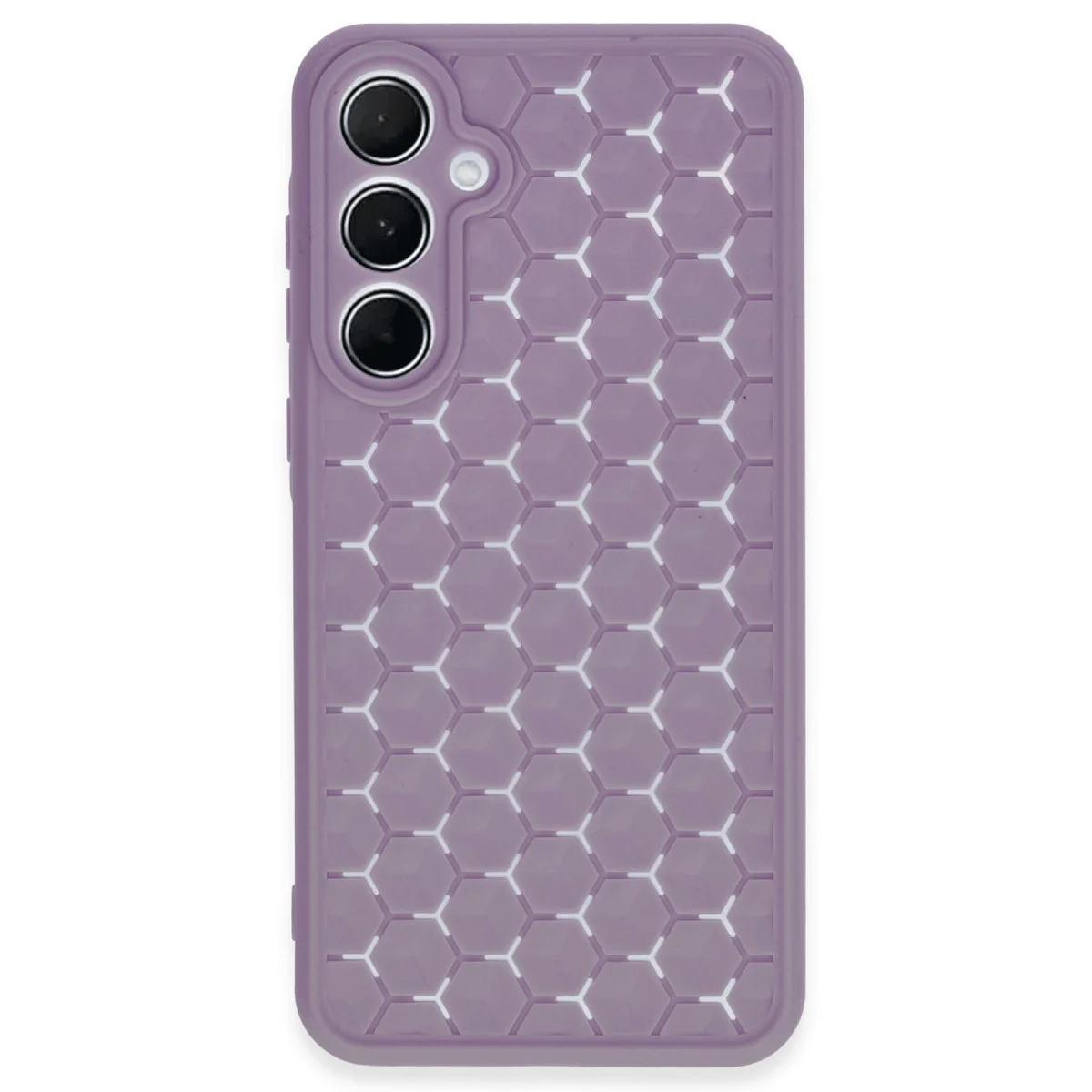 Galaxy A25 5G Silikon Petek Kılıf - Lila