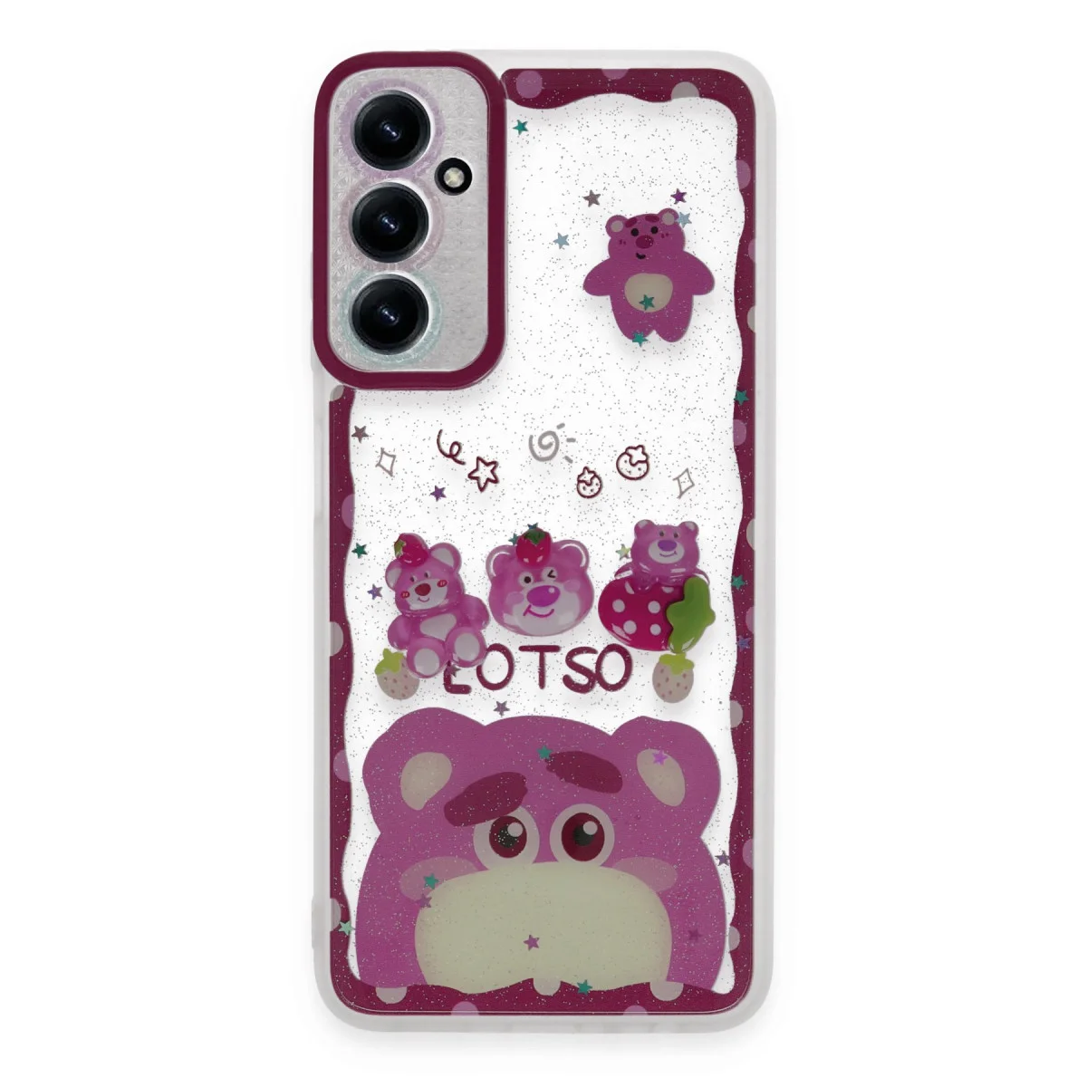 Galaxy A25 5G Sweet Desenli Silikon Kılıf - Pembe