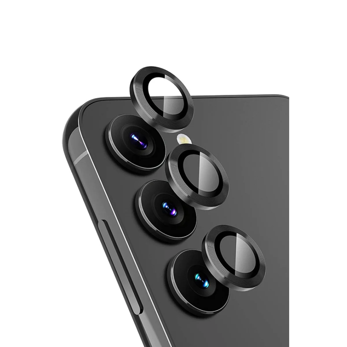 Galaxy A25 5G Valdez Metal Kamera Lens Kalkanı - Siyah ve Dayanıklı Estetik Koruma