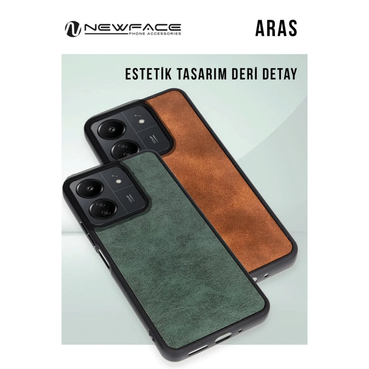 Galaxy A26 Aras Deri Kapak Koyu Yeşil - Premium Deri Dokulu 360° Koruma Kılıfı