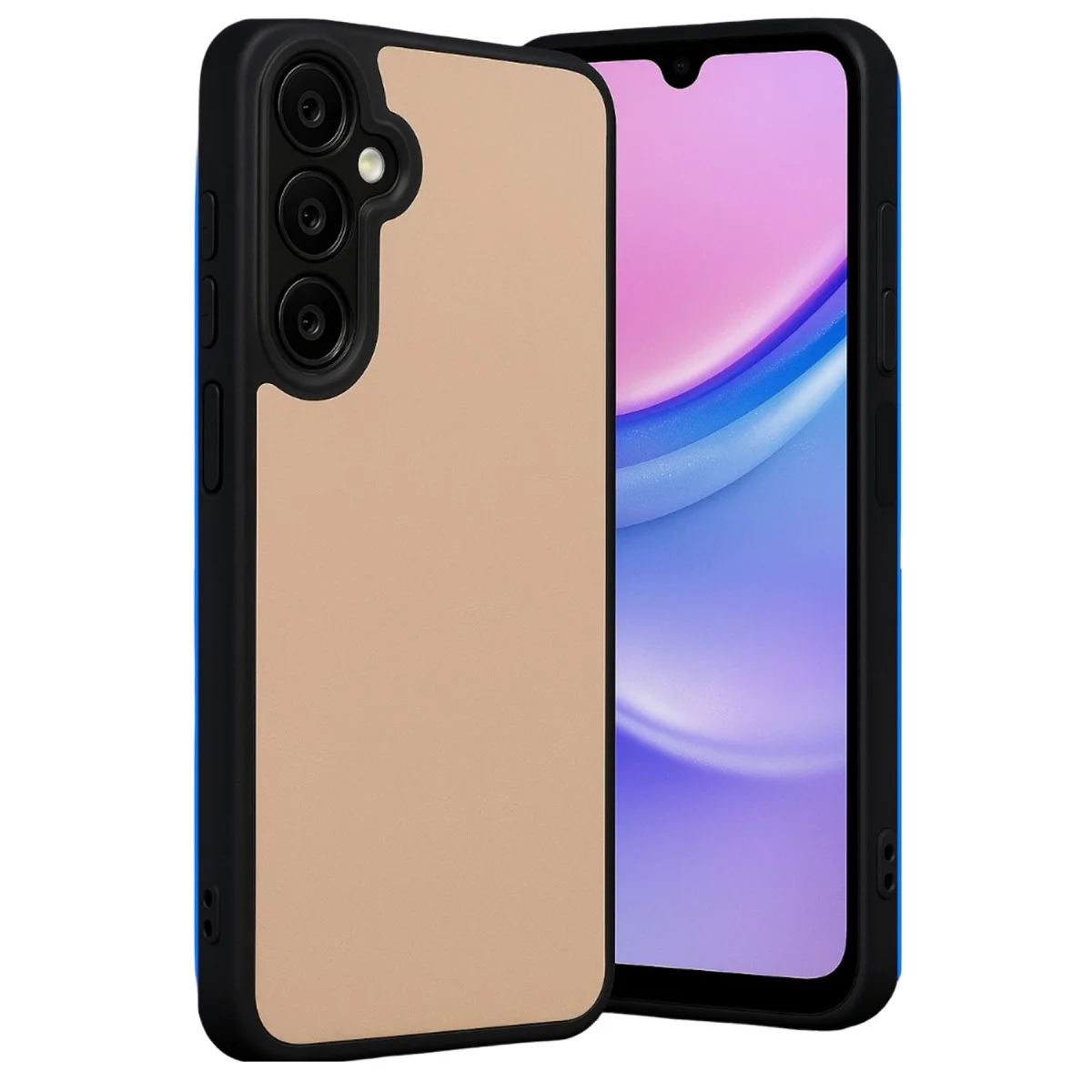 Galaxy A26 Kılıf Aras Deri Kapak - Pudra - Premium Koruma ve Şıklık