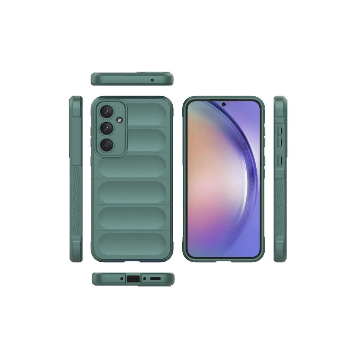 Galaxy A26 Kılıf Optimum Silikon - Koyu Yeşil & Maksimum Koruma
