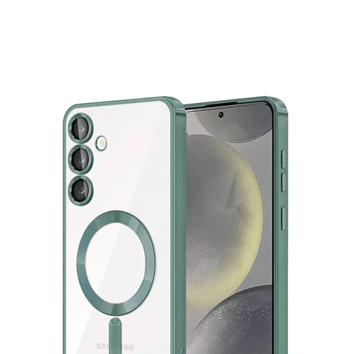 Galaxy A26 Kross Magneticsafe Kapak - Koyu Yeşil, Kamera ve MagSafe Koruması