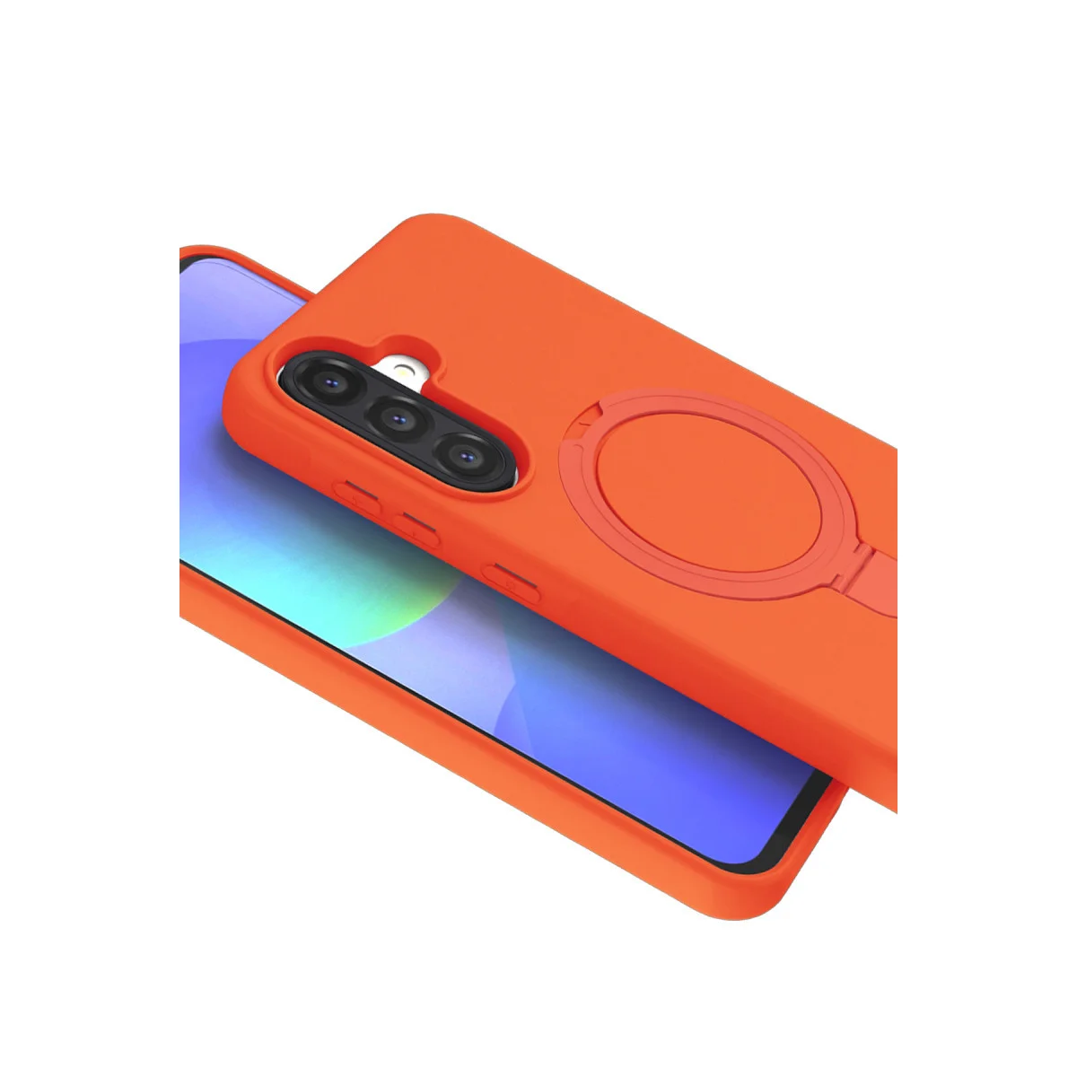 Galaxy A26 Regal Magsafe Standlı Kapak - Turuncu
