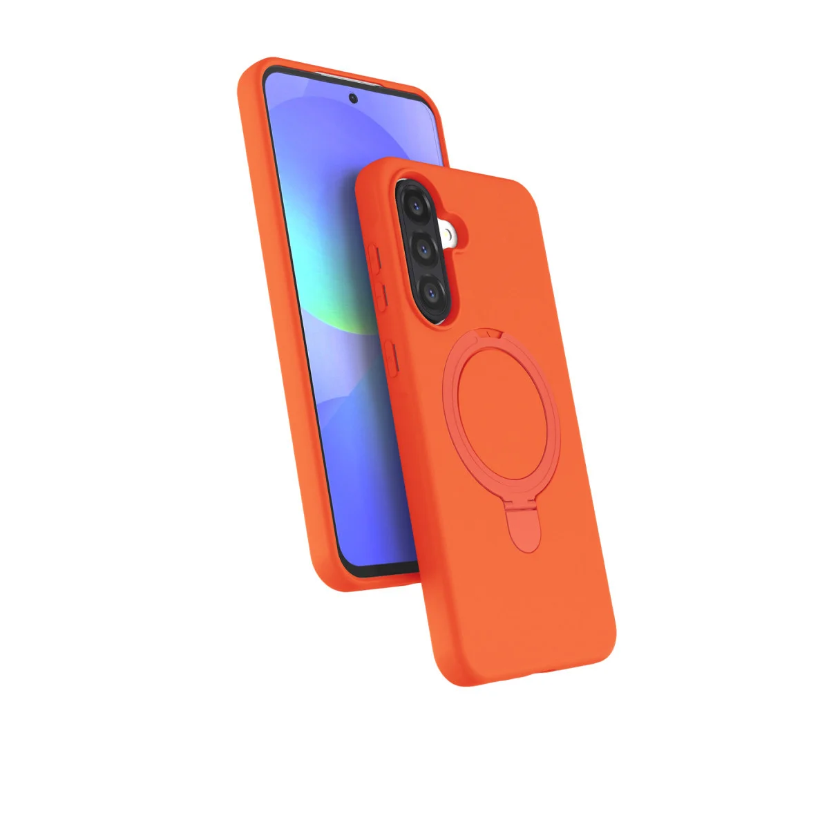 Galaxy A26 Regal Magsafe Standlı Kapak - Turuncu
