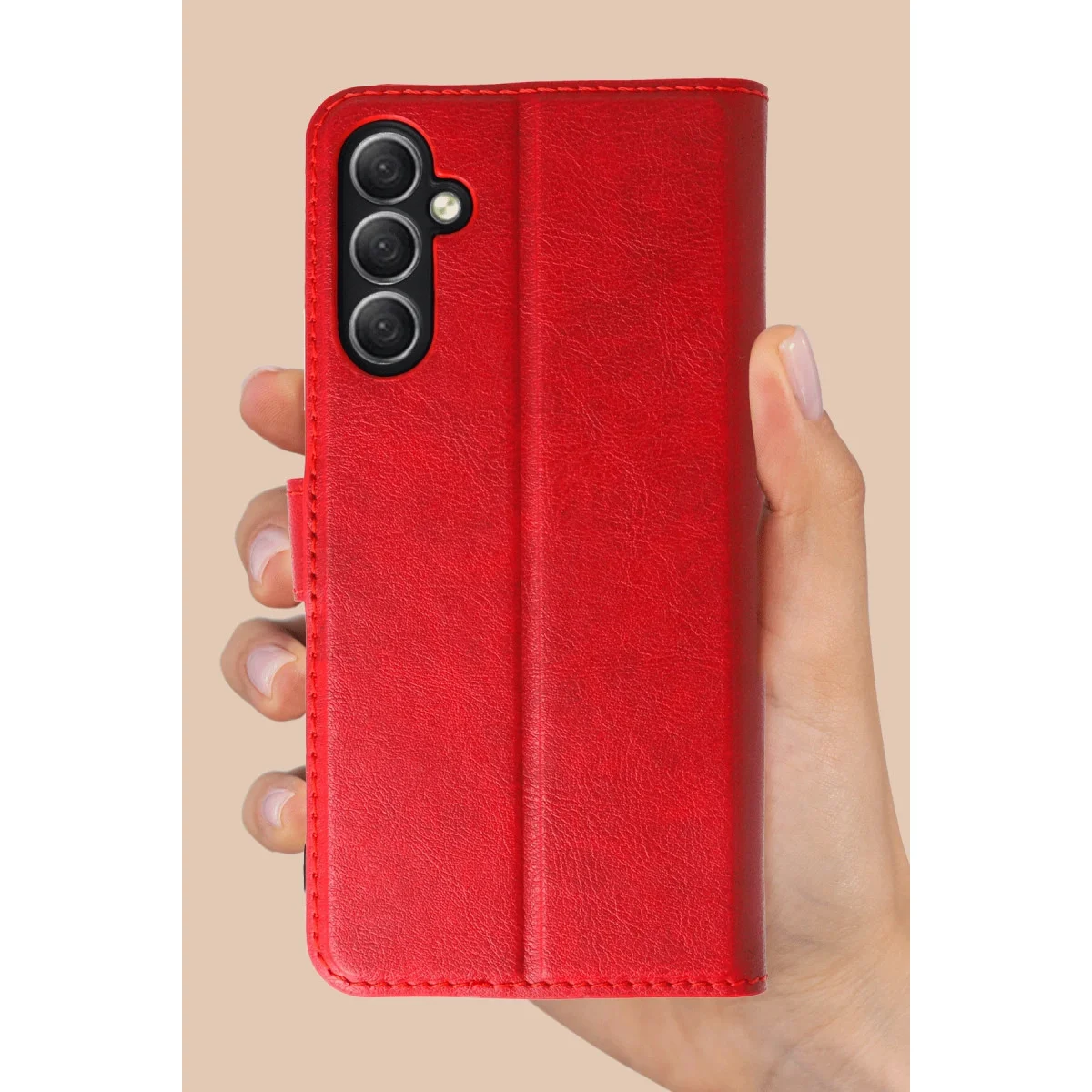 Galaxy A26 Trend S Plus Kapaklı Kılıf Siyah - Yüksek Koruma ve Katlanabilir Stand
