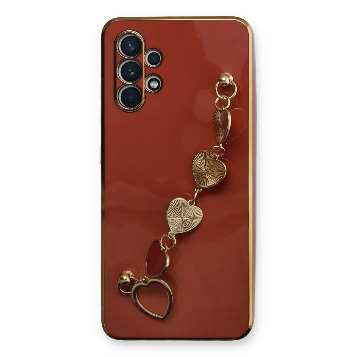 Galaxy A32 Kılıf Esila Silikon - Kırmızı, Şık ve Şok Dayanıklı