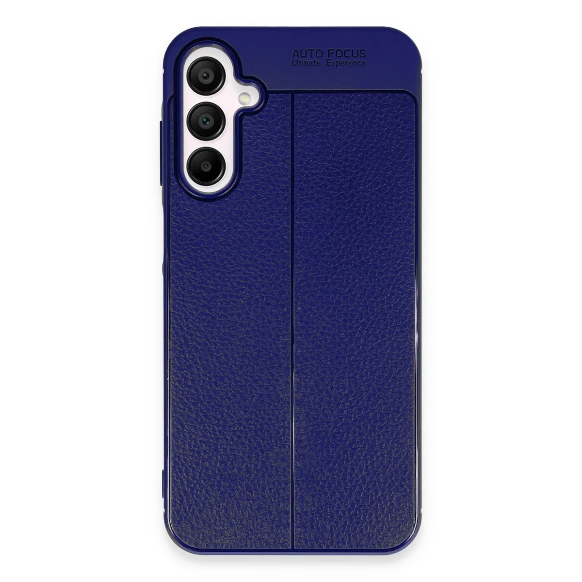 Galaxy A35 5G Auto Focus Deri Dokulu Kılıf - Lacivert TPU
