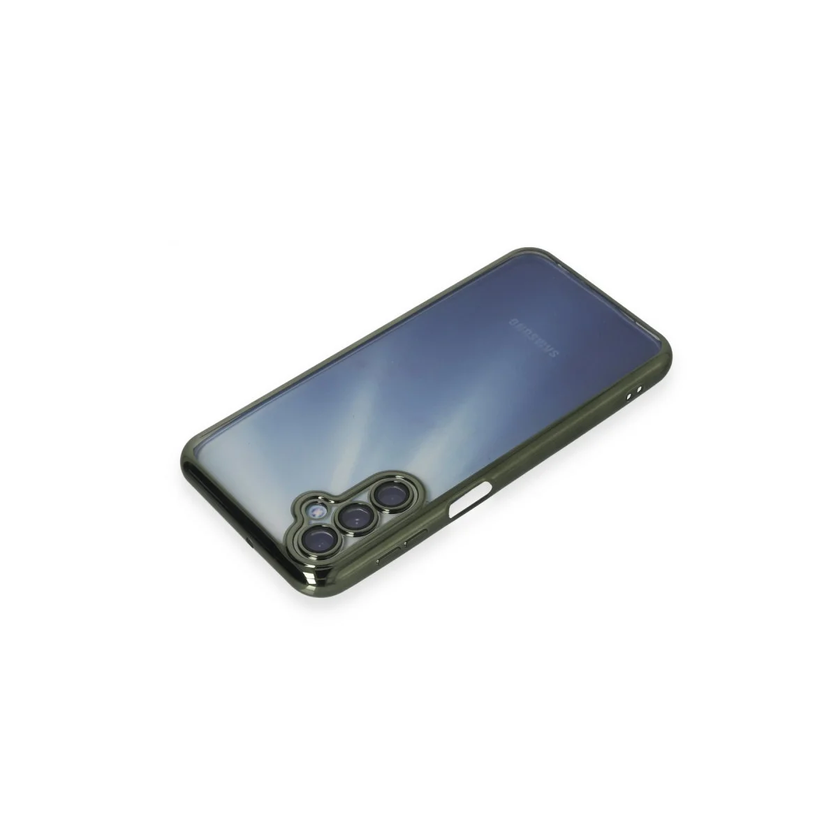 Galaxy A35 5G Kılıf Razer Lensli Silikon - Yeşil, Estetik ve Güvenli Koruma Kılıfı
