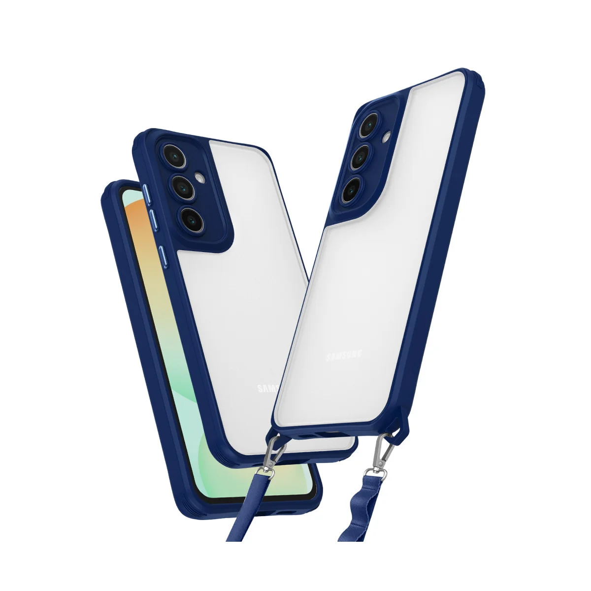Galaxy A35 5G Kılıf - Penta Silikon Kılıf, Askeri Standart Darbe Dayanımı ve Askı Aparatı