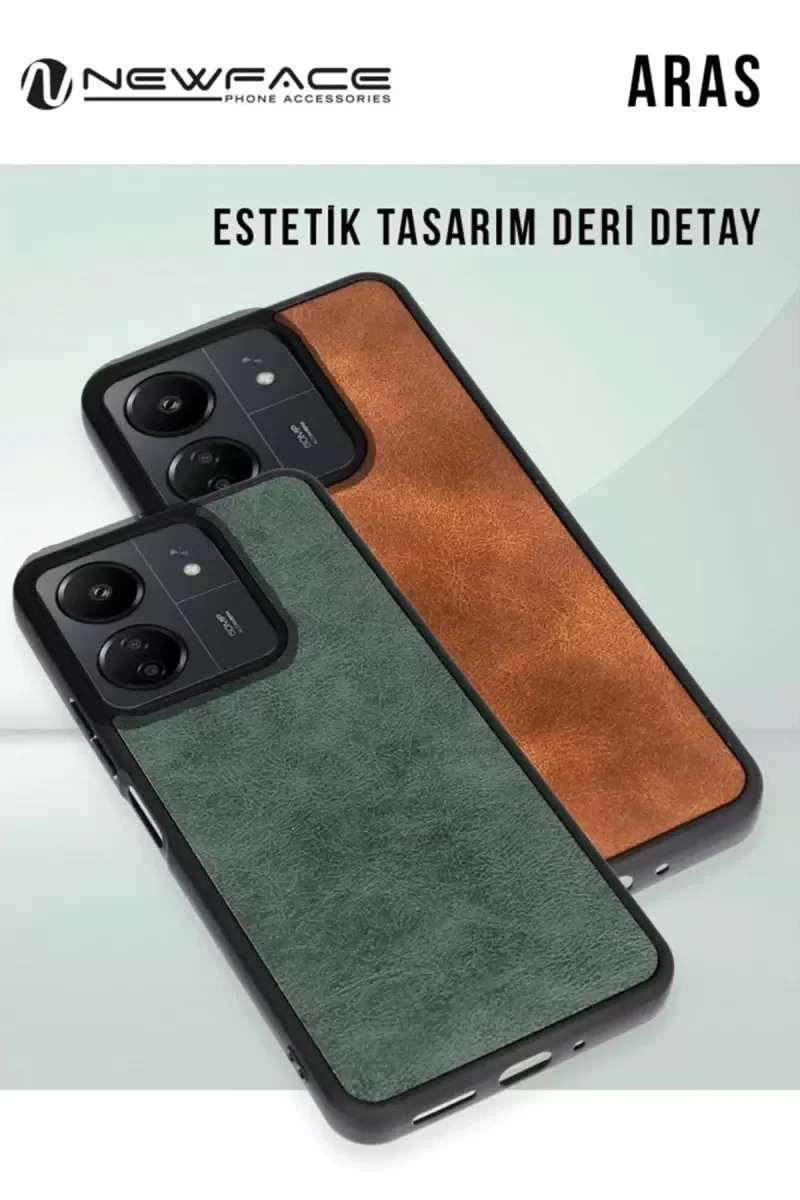 Galaxy A36 ile Uyumlu Aras Deri Kapak Kılıf - Premium Kırmızı