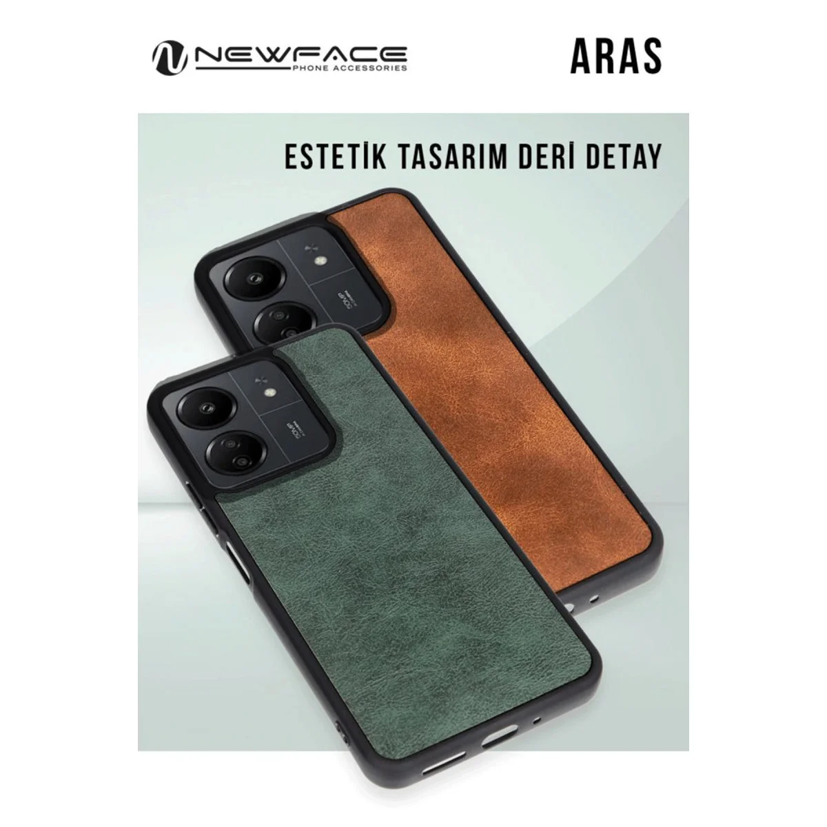 Galaxy A36 Kılıf Aras Deri Kapak - Koyu Yeşil Premium Güvenlik