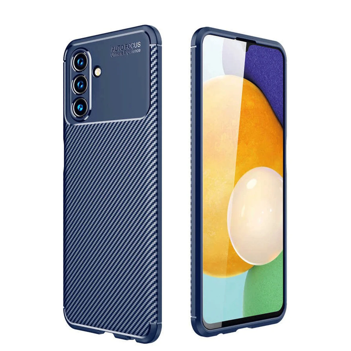 Galaxy A36 Kılıf Auto Focus Karbon Kapak - Lacivert