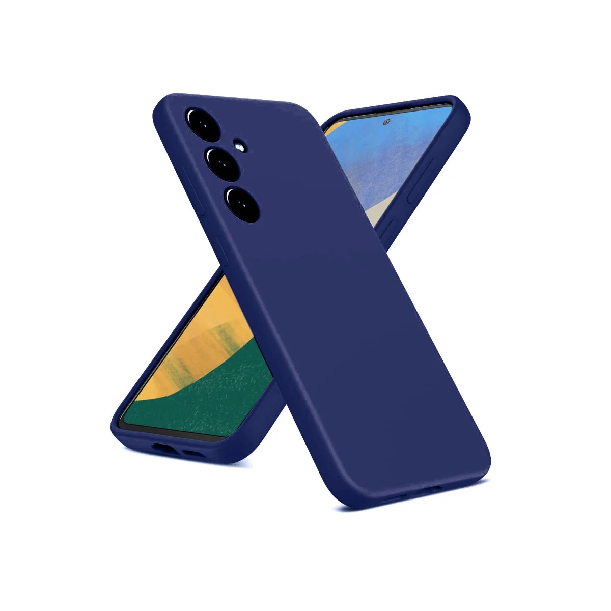 Galaxy A36 Nano İçi Kadife Silikon Kılıf - Lacivert
