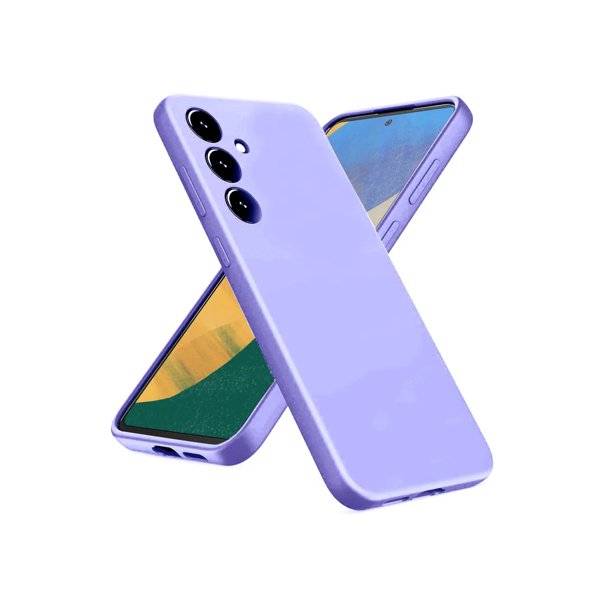 Galaxy A36 Nano İçi Kadife Silikon Kılıf - Lila (Tam Uyum & Su Geçirmez)