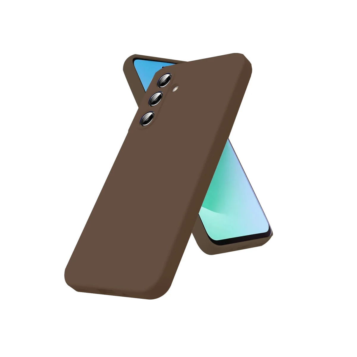 Galaxy A37 5G First Silikon Kılıf - Kahverengi (Minimal Tasarım ve Maksimum Koruma)