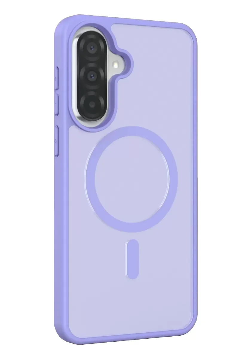 Galaxy A37 5G ile Uyumlu Jota MagSafe Kılıf - Lila, Çift Katmanlı Koruma