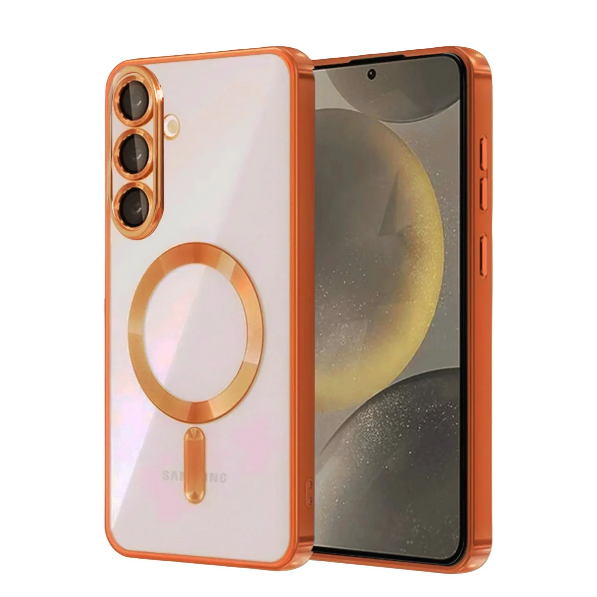 Galaxy A37 5G Kross Magneticsafe Turuncu Kapak - MagSafe Uyumlu, Korumalı ve Şık