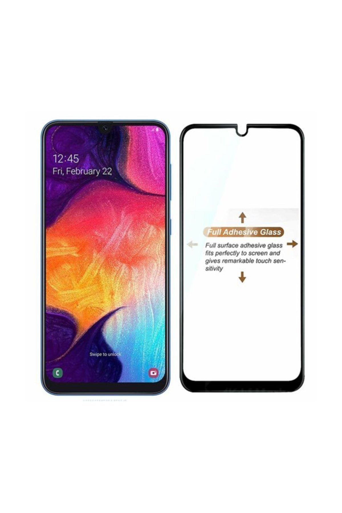 Galaxy A50 Kavisli Tam Kaplayan Ekran Koruyucu