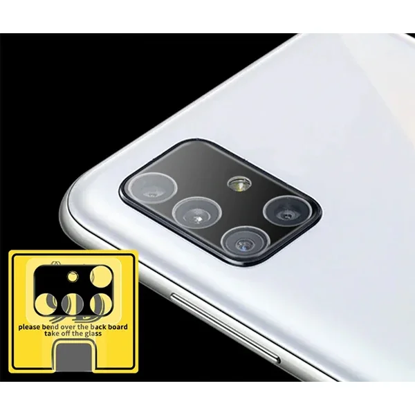 Galaxy A51 Kamera Lens Koruyucu Cam - 9H Full Coverage HD 3D