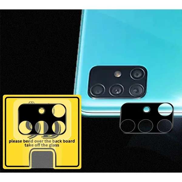Galaxy A51 Kamera Lens Koruyucu Cam - 9H Full Coverage HD 3D