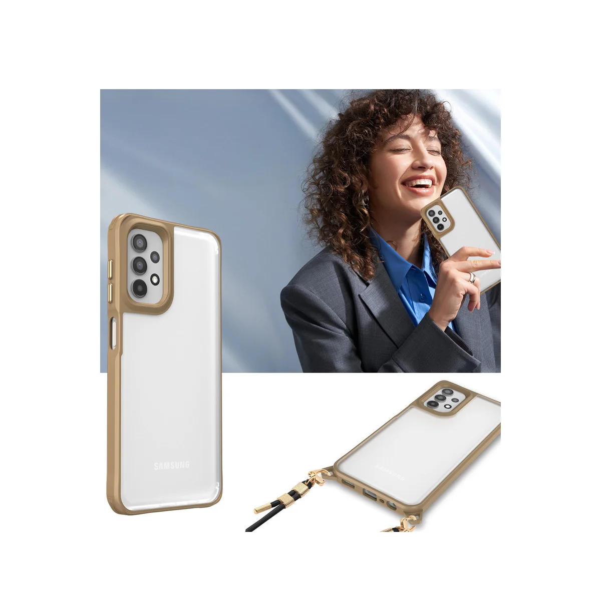 Galaxy A52 Kılıf - Penta Silikon Çöl Titanyum, 5000 Darbe Testi Geçerli & Cilt Dostu Kalkan